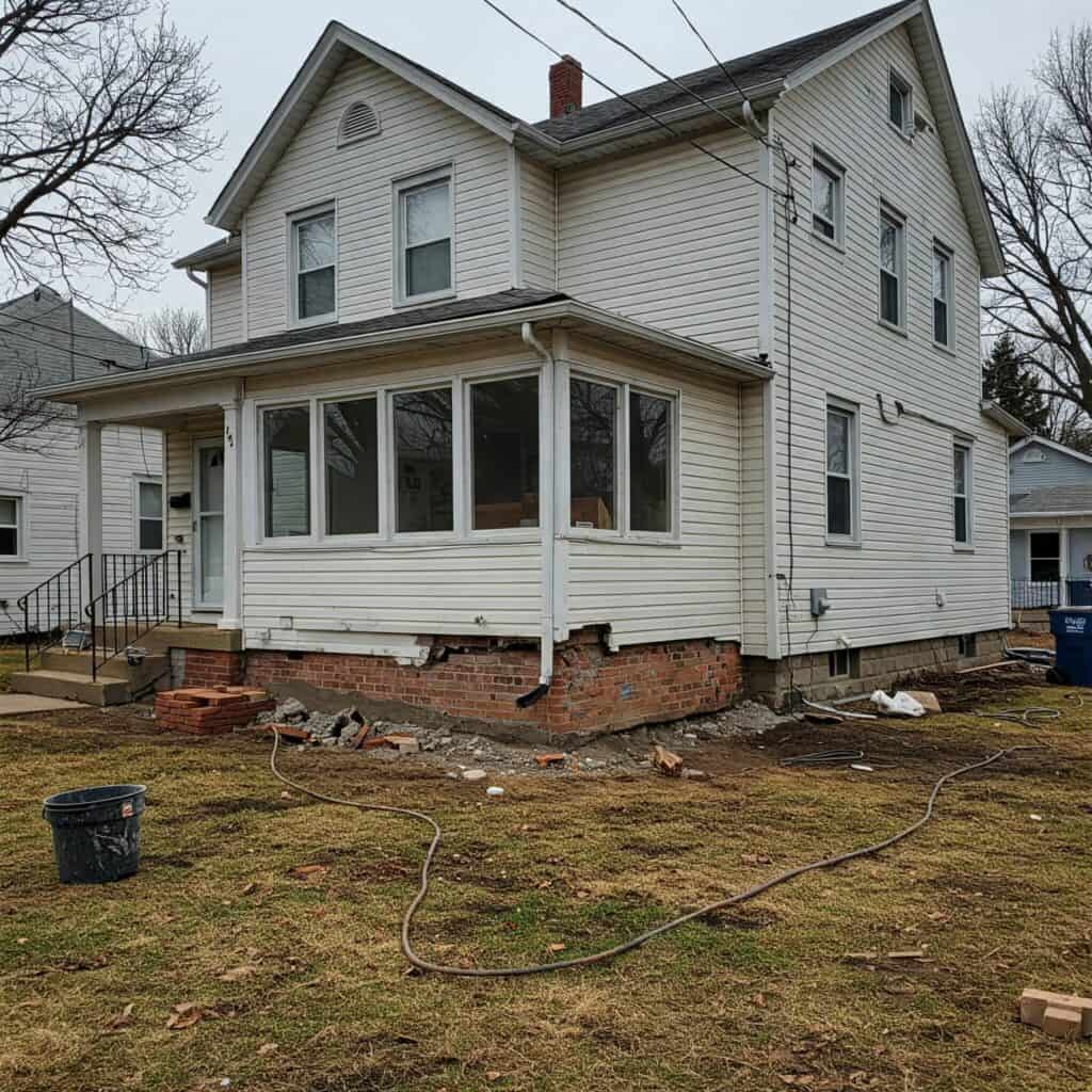 Remont fundamentów jednorodzinnego domu