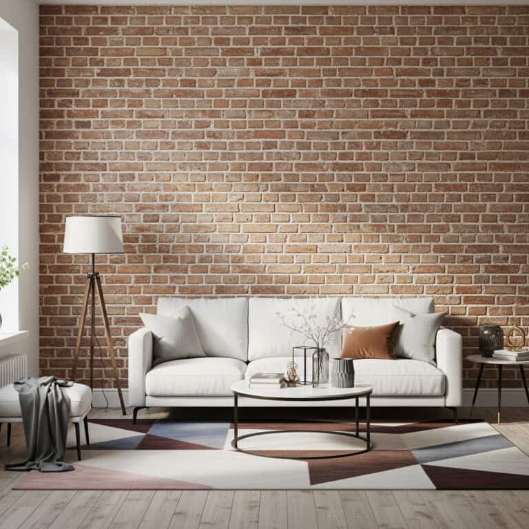 Cegła na ścianie w salonie – jak ją wyeksponować i z czym łączyć?