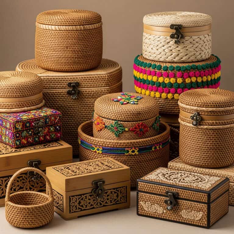 Ozdobne kosze i pudełka – Stylowe przechowywanie drobiazgów