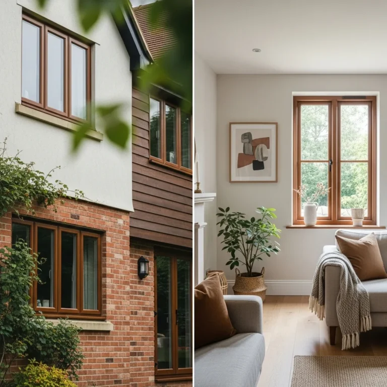 Kolor okien orzech: do jakich wnętrz i elewacji pasuje?