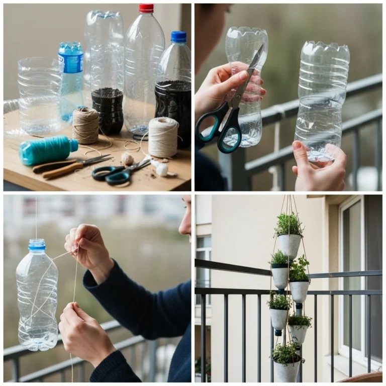 Kwietnik z butelek krok po kroku – stwórz wyjątkową ozdobę na balkon w duchu zero waste.