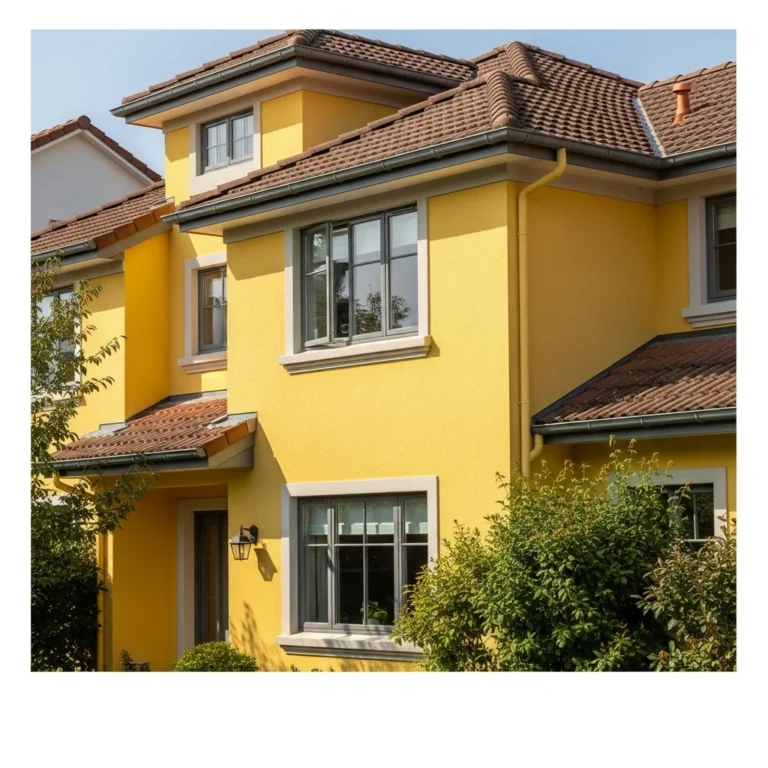Żółta elewacja domu – energia i optymizm. Jak wybrać idealny odcień i z czym go łączyć?